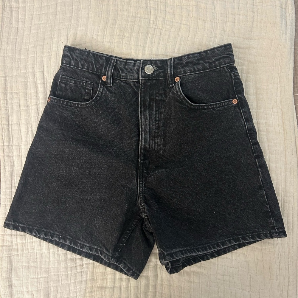 Zara black high waisted denim jeans